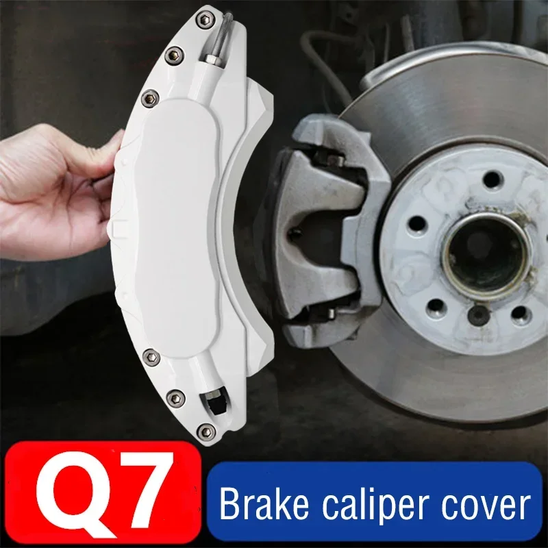 Car Brake Caliper Cover Aluminum Metal Kit For Audi Q7 2.0T 40 TFSI S line e-tron 2.0 TFSI quattro 2016 2018