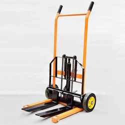 200kg Manual Miniature Hydraulic Forklift Manual Stacker Lightweight Household Loading and Unloading Truck Lifting Truck