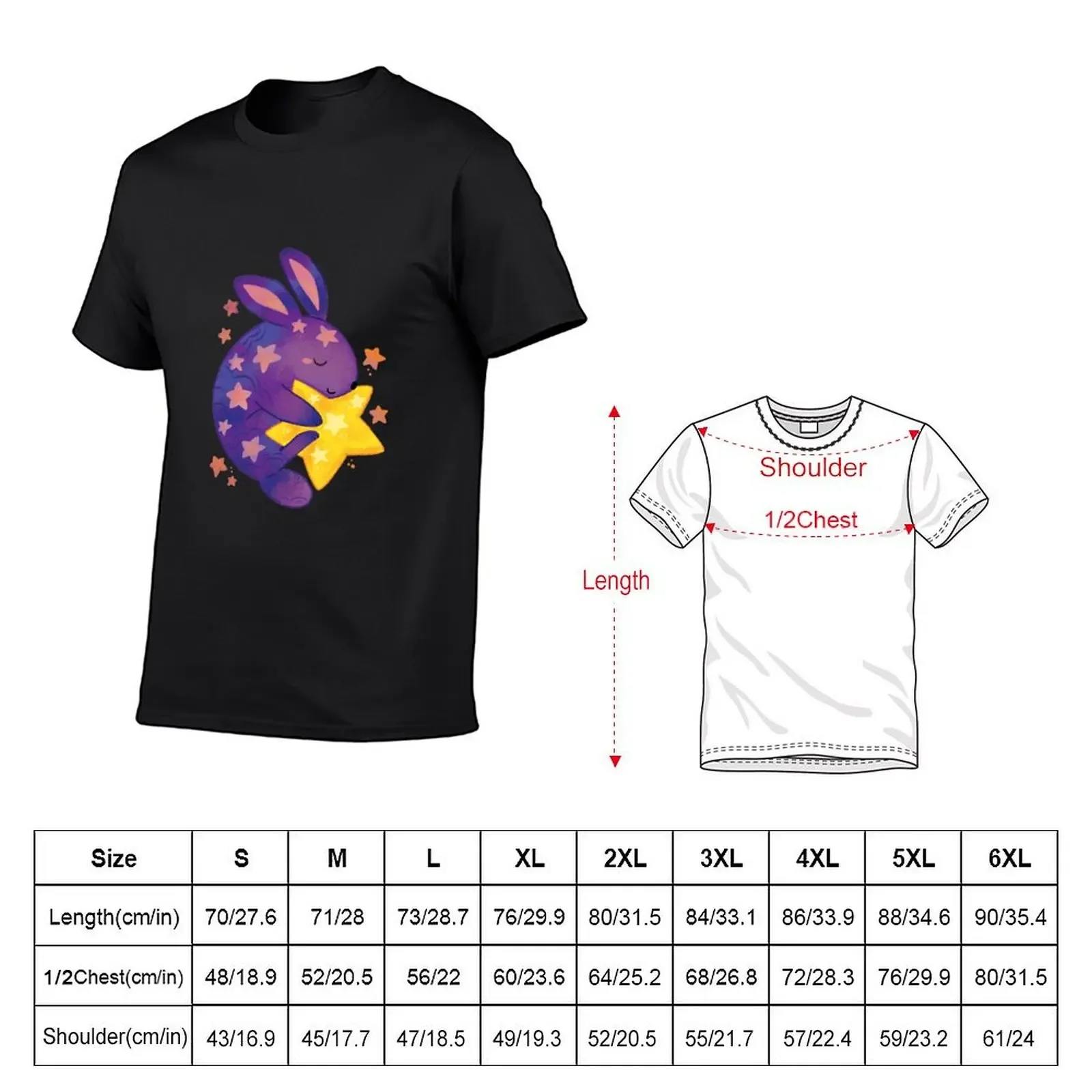 Galaxy Bunny Holding a Star T-Shirt Louboutins anime clothes shirts graphic tee men