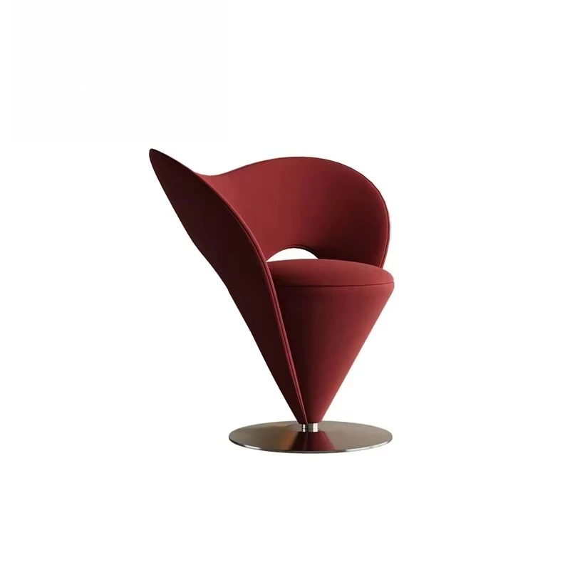Modern Leisure Accent Living Room Sofa Dressing Chair Hotel Club Luxury Fabric Armrest Rotate Dining Chairs for Restaurant
