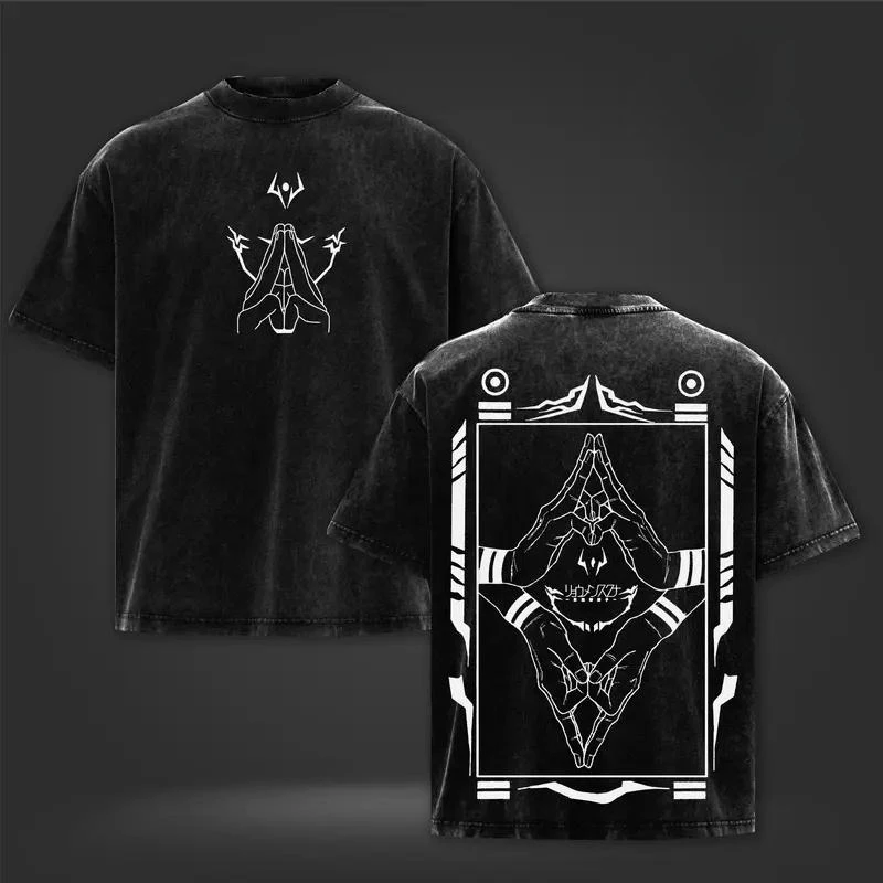 Jujutsu Kaisen Ryomen Sukuna Printed Tee Men's Clothing Women Washed Cotton T-shirt Manga Vintage T-Shirt 2026 Summer T Shirt