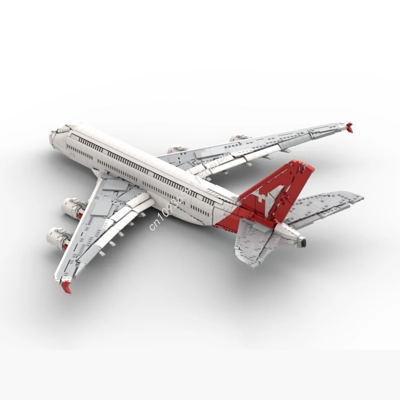 3745 pièces MOC Qantas Airbus créateur expert modèle blocs de construction Architecture bricolage cadeaux de noël idée éducation brique jouets enfants