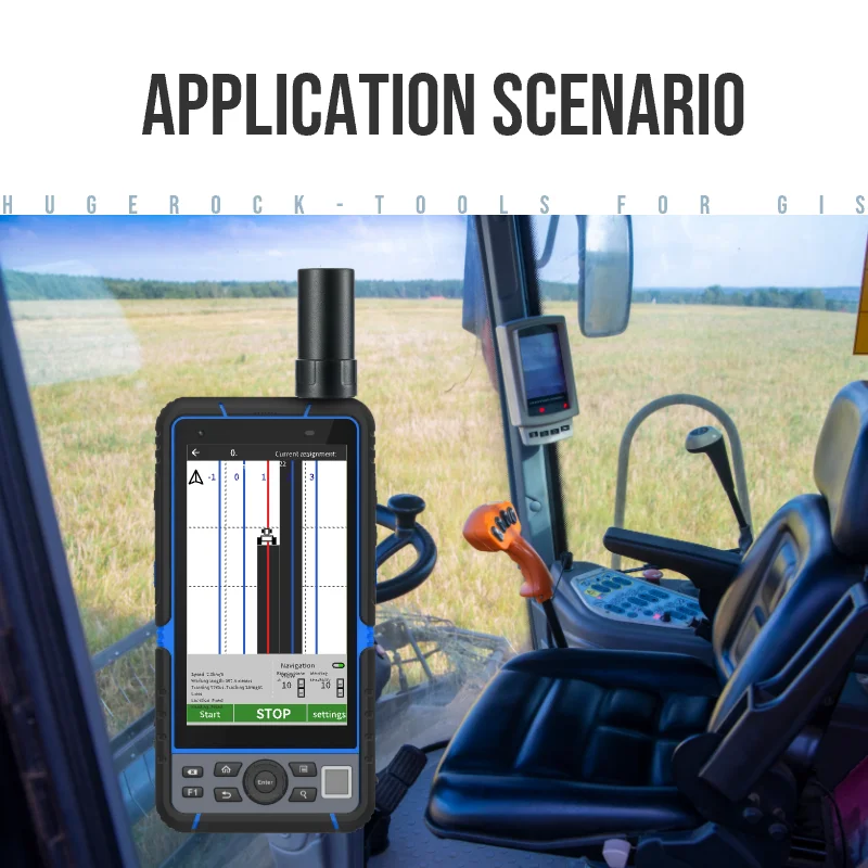 HUGEROCK-G60F industrial resistente al agua ip67, gnss pda, Batería grande, móvil, wifi, robusto, barato, equipo de vigilancia forestal RTK