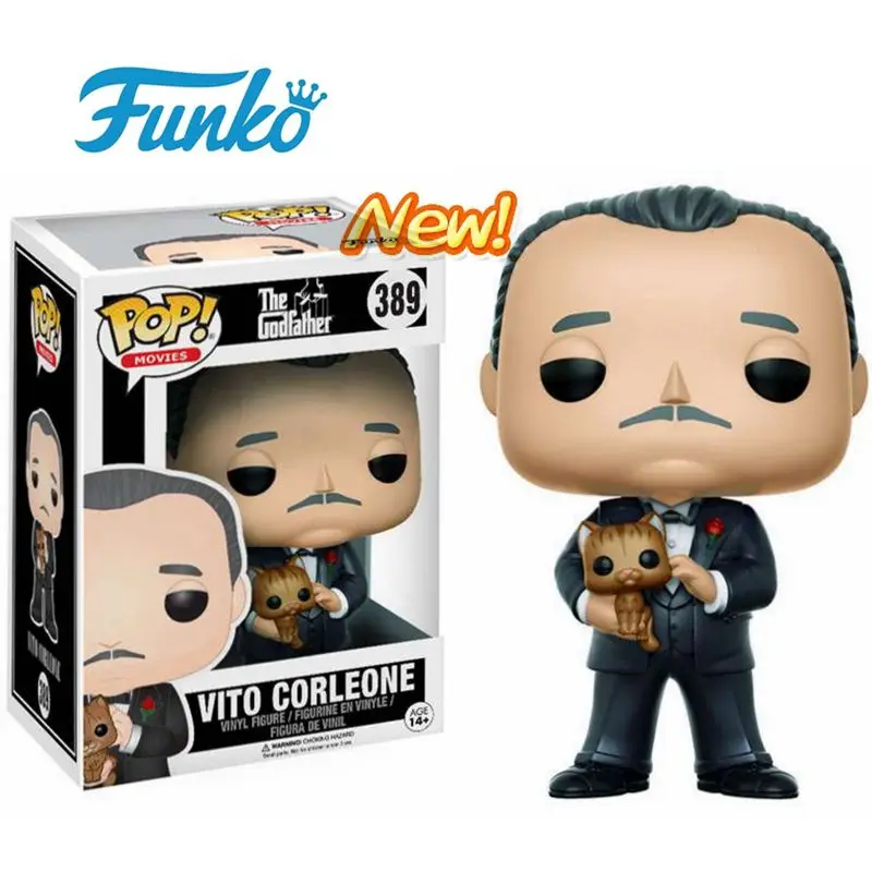 NEW FUNKO POP The Godfather Vito Corleone 389 # Original Vinyl Action Doll Character Series Kids Christmas Gift Model Toy Gifts