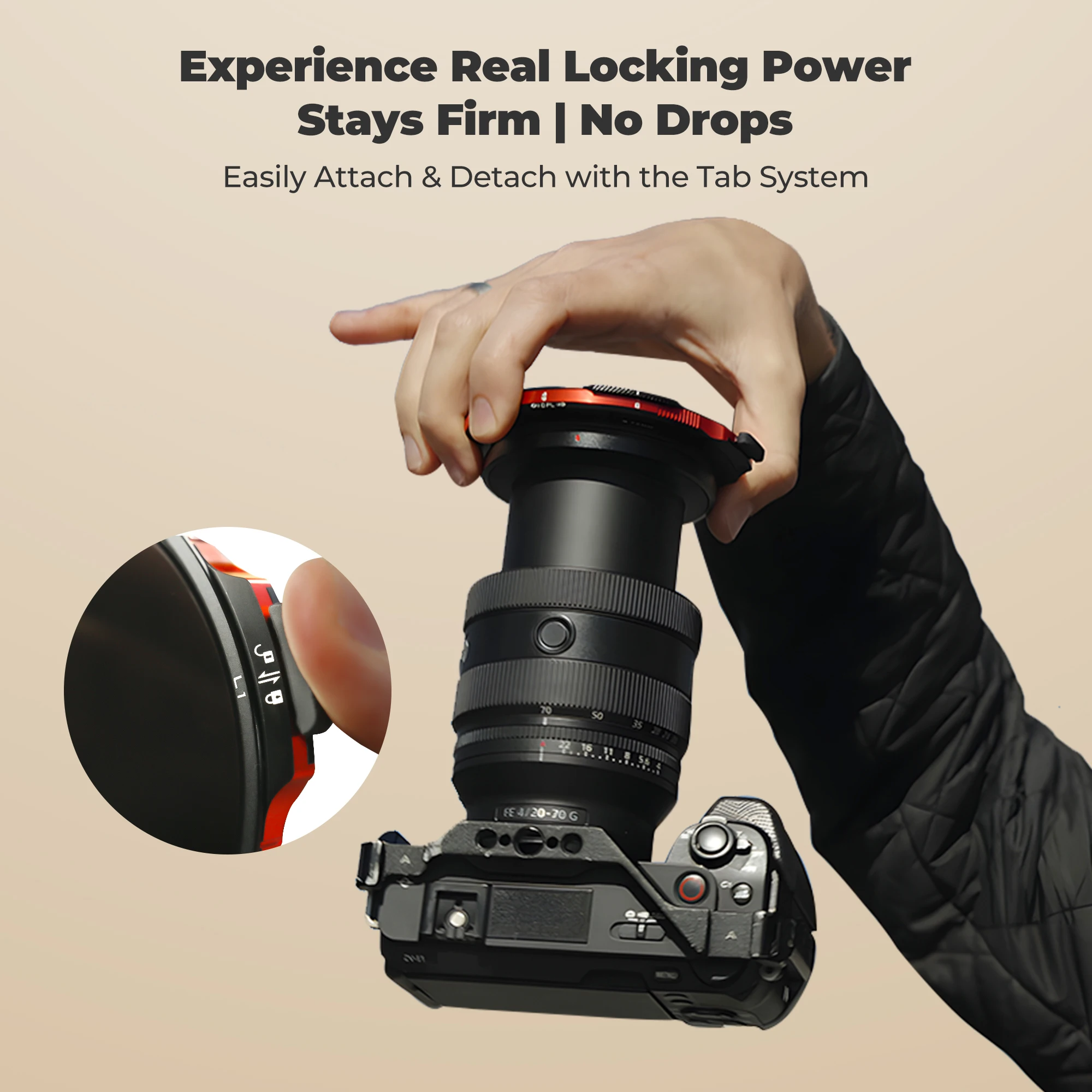 Freewell 82mm L1 Real Locking Cameras Filter All Day Kit – Hybrid VND/CPL 3-10 Stops with ND32 Filters Photography Accessories