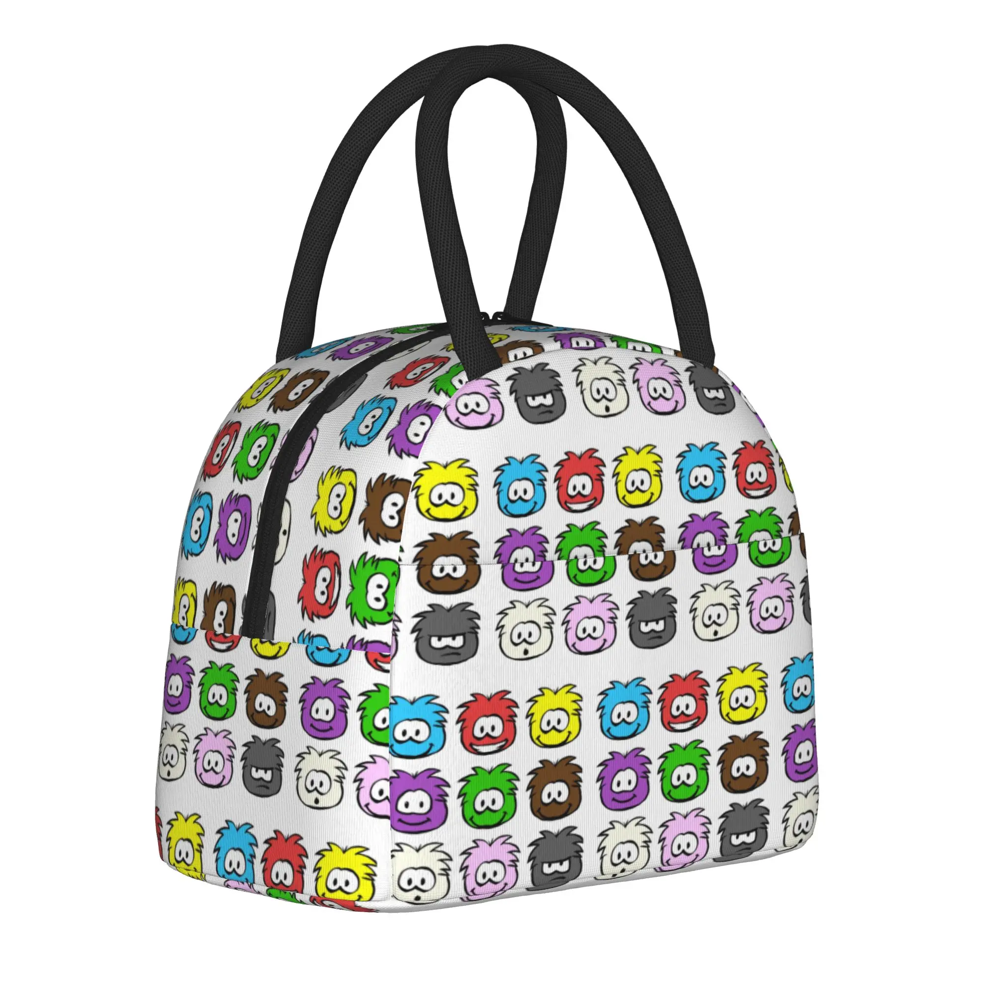 Club Penguin Oldschool Puffles Insulated Lunch Bag Leakproof  Meal Container Thermal Bag Tote Lunch Box Beach Travel Bento Pouch