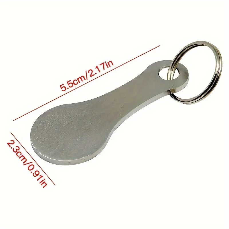 2pcs/5pcs, Shopping Card Coin Stainless Steel Keychain Supermarket Cart Token Shopping Token