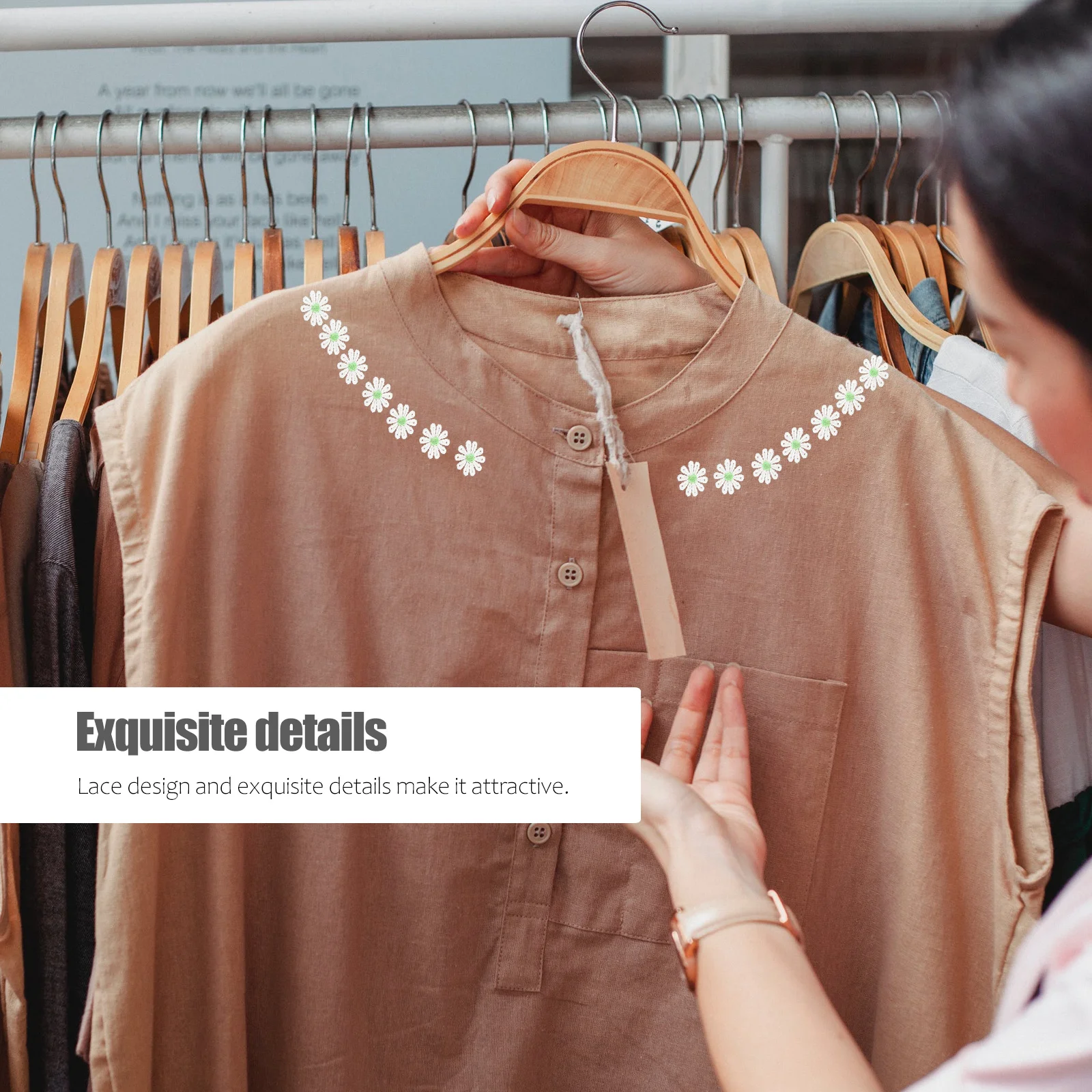 

15 Yards Flower Lace Trim Ribbon Embroidery Design Ideal for DIY Wedding Applique Sewing Craft Hair Accessories Tablecloth