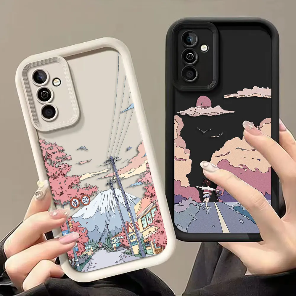 Sunset Scenery Phone Case For Samsung A13 A15 A16 A17 A22 A23 A26 A32 A33 A36 A35 A24 A14 A51 A52 A53 A54 A55 A71 A72 A73 Case