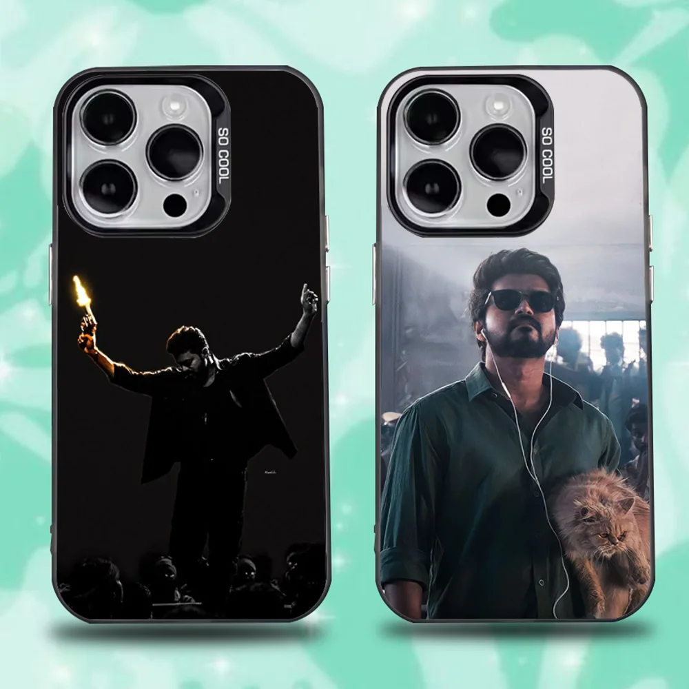 

Actor Singer T-Thalapathy Vijay Phone Case For iPhone16,15,14,13,12,11,Pro,Max,Plus,Mini,XS,SE Anti Fall Black Matte Hard Bumper