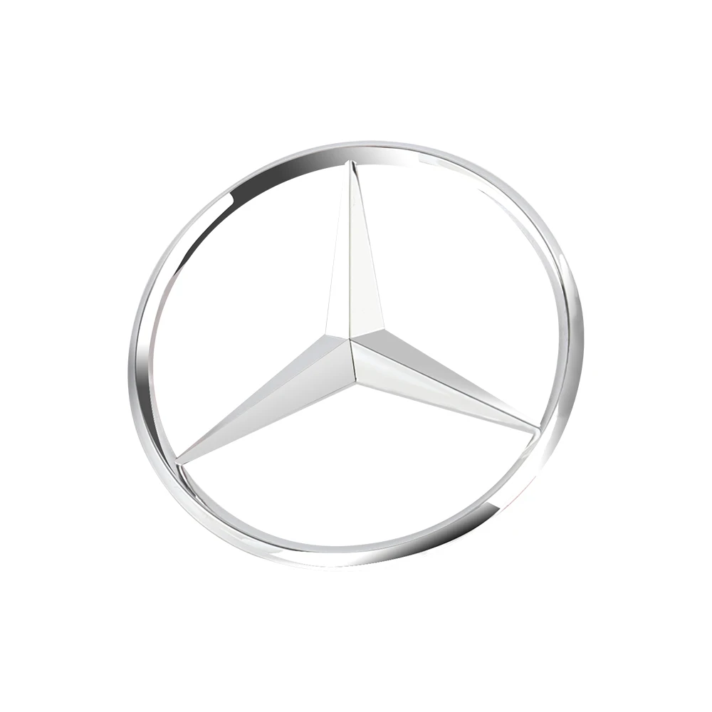 1pc ABS Tail Star Emblems Black Silver Rear Trunk Star Logo Stickers Badges for Benz Old New B-class GLS450 X166 A1668170116