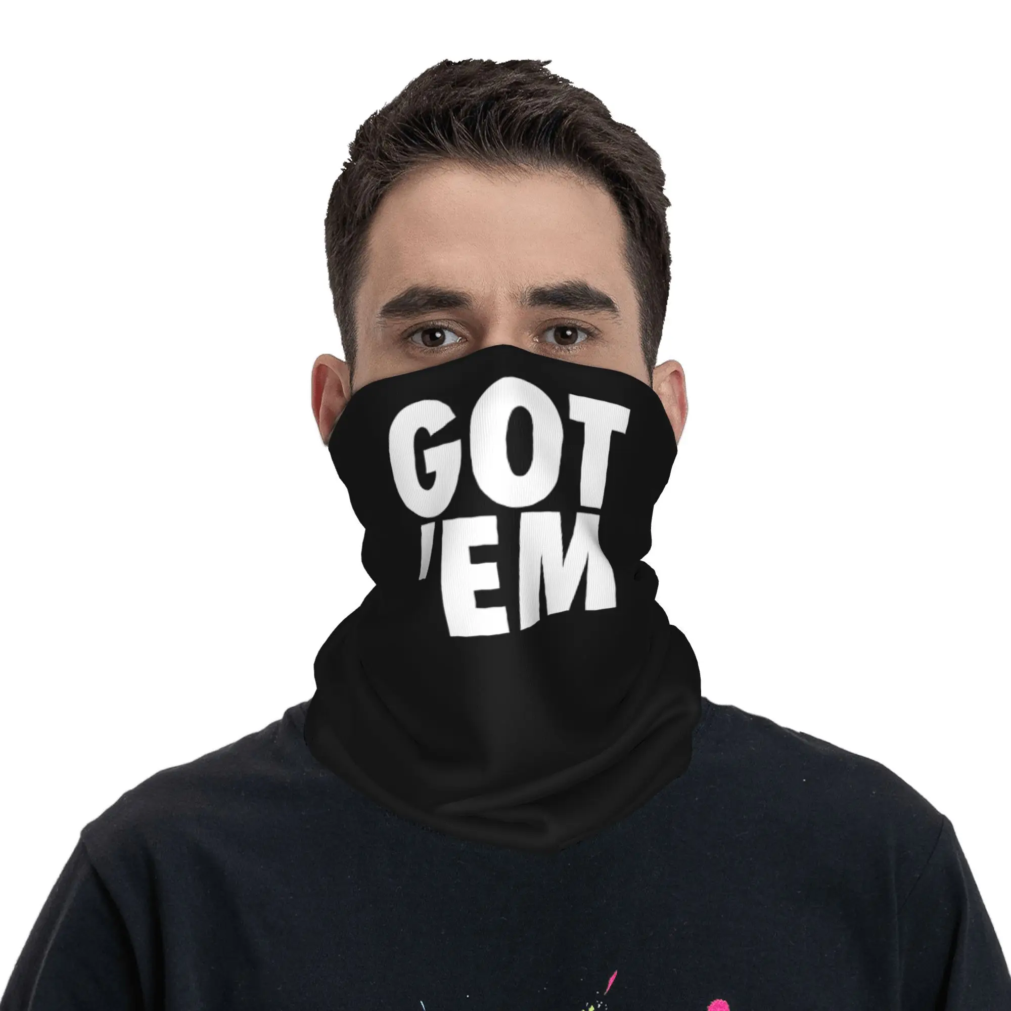 Got Em Bandana غطاء الرقبة المطبوع وشاح الوجه متعدد الاستخدام عقال ركوب الدراجات للجنسين الكبار الشتاء #2