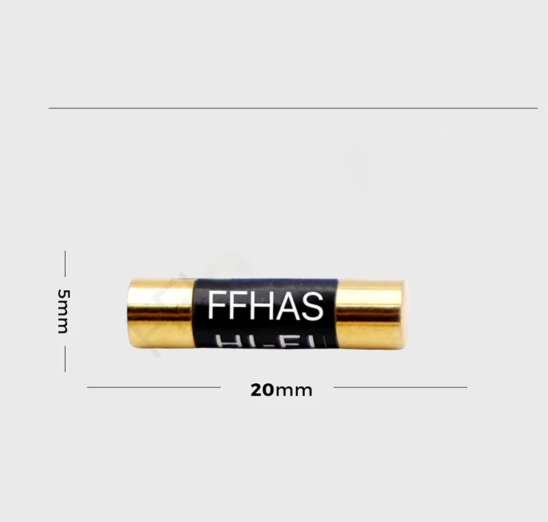 FFHAS 5 x 20 mm ölgetauchte langsame Sicherung 5N reines Silber Gold Nano-beschichteter HiFi-Audio-Vorverstärker VerstärkerRöhrenverstärker CD DAC – Detail 2