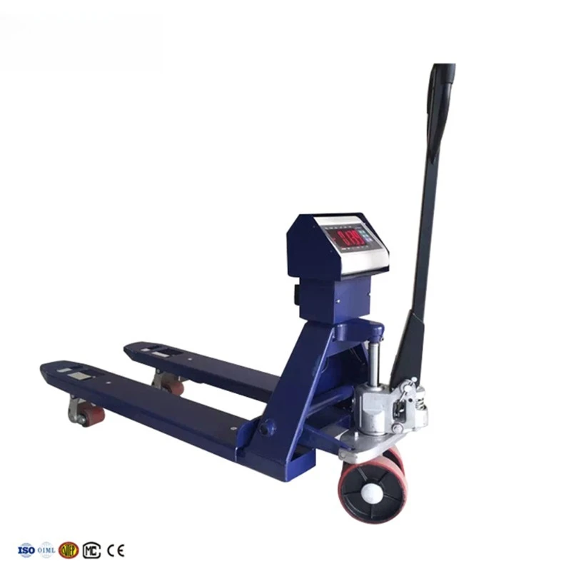 

Digital manual forklift pallet scale 3 tons manual pallet truck weight scale