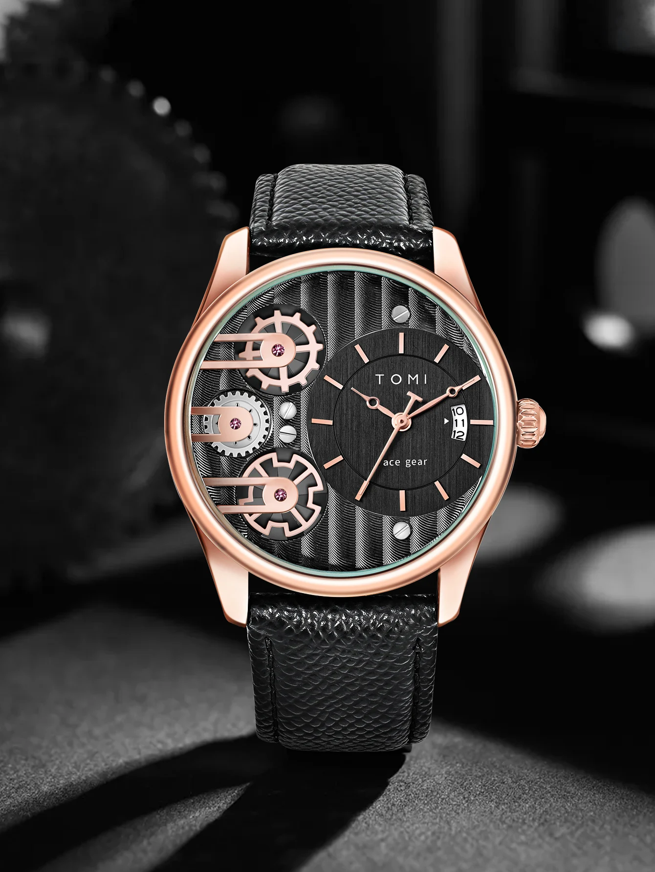 Tomi Herren Geschenk box Kombination Set Uhr Luxus und einfache Business abnehmbare Armband Quarzuhr Herren uhr Festival Geschenk – Detail 25