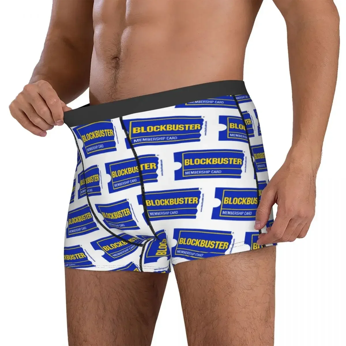 Boxer Underpants Shorts Blockbuster Membership Card Panties Men Soft Underwear For Homme Man Boyfriend Gifts