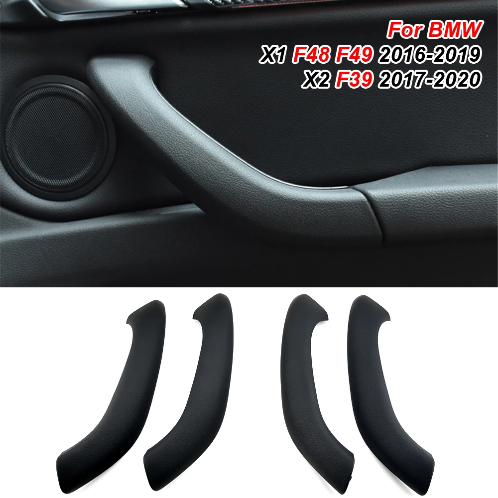 

For BMW X5 X6 F15 F16 2014 2015 2016 2017 2018 Left Right 1/3set Car Inner Doors Handle Pull Trim Cover Black Beige