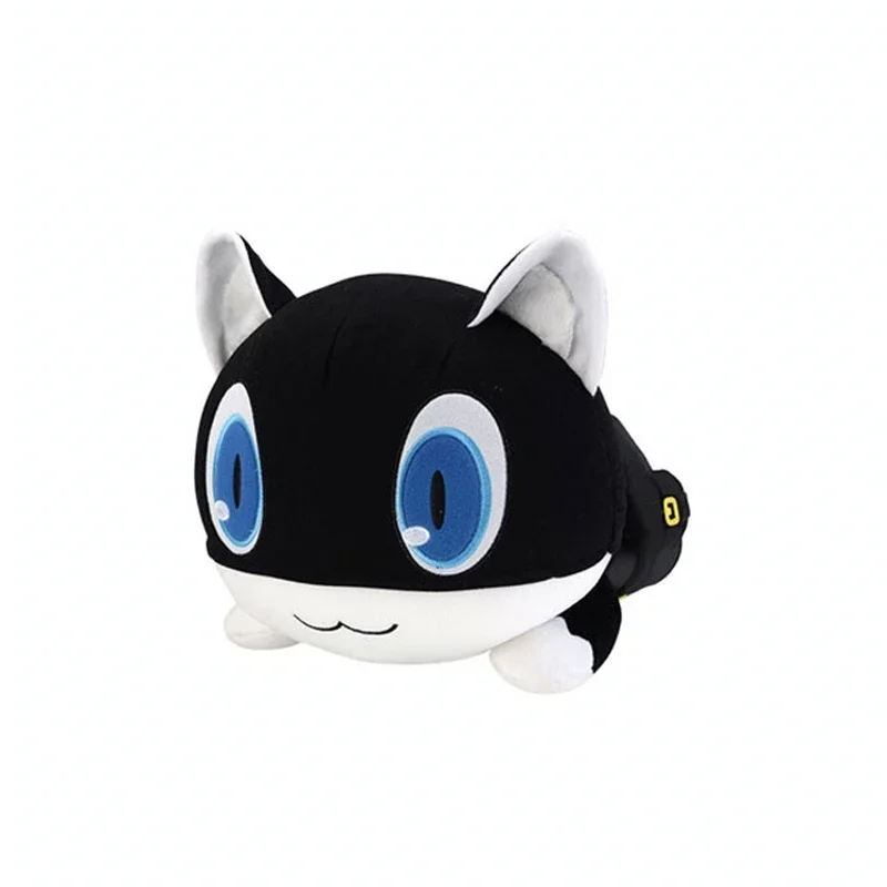 40cm Anime P5 Morgana Plush Doll Game Black Cat Mona Cosplay Toy Stuffed Pillow for Gift