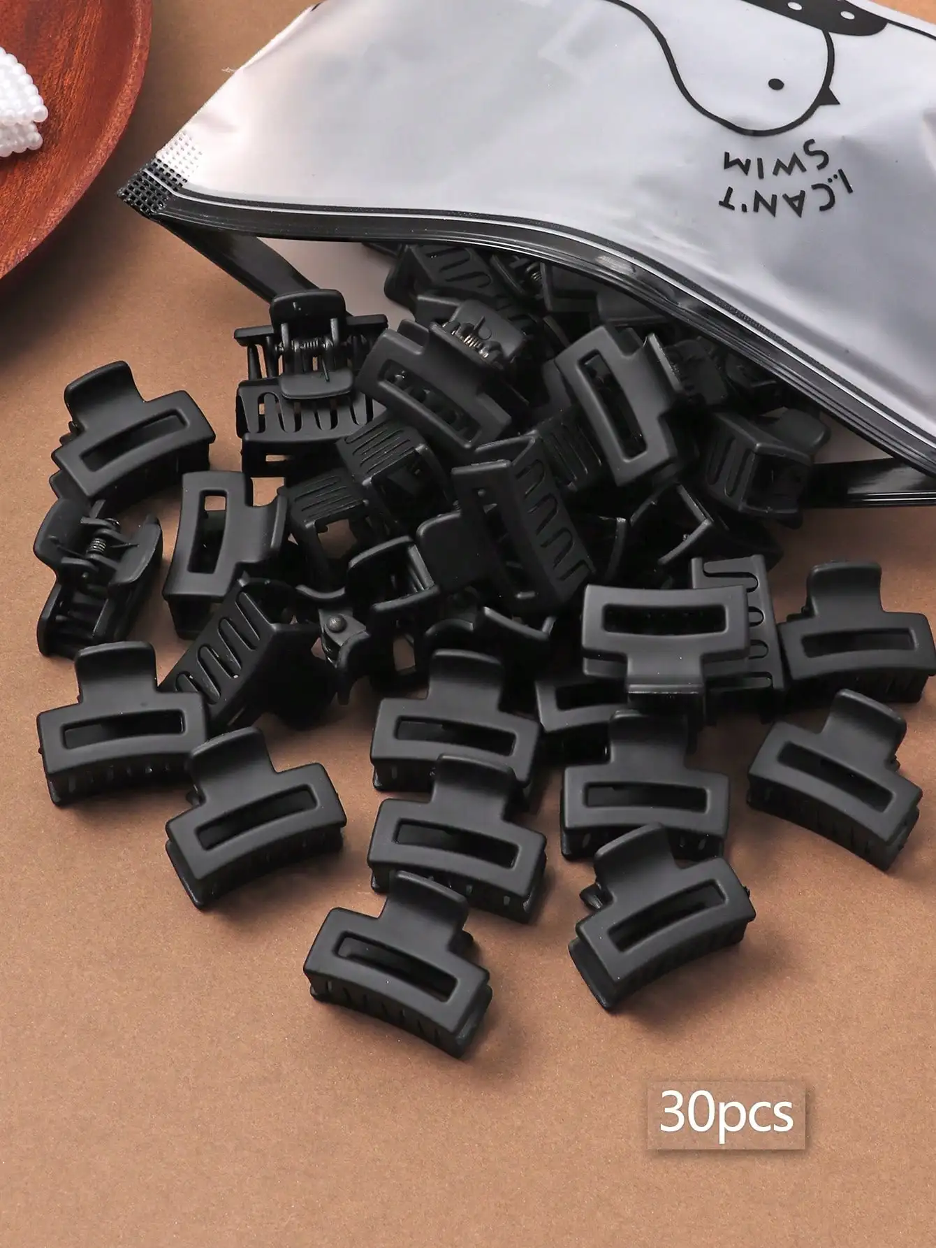 

10/20/30pcs Assorted Coffee Color Multi-Style 2.5cm Women Hair Clips, Hair Claw Hairpins For Bun, Bangs, Ponytail (Random Color & Design)
