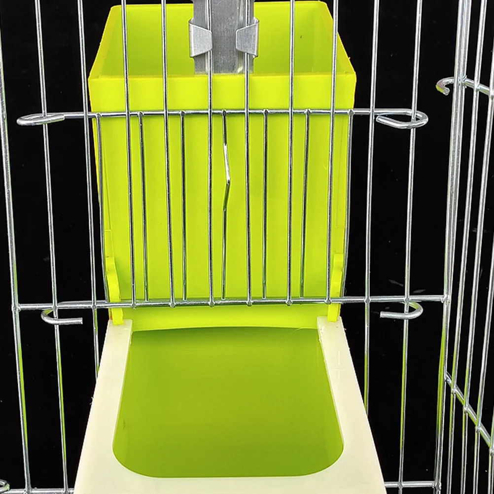 

1Pcs Parrot Feeding Box Durable Safe Hanging Food Water Bowl for Small Birds Cage Accessory Bird Feeder Container Easy Clean