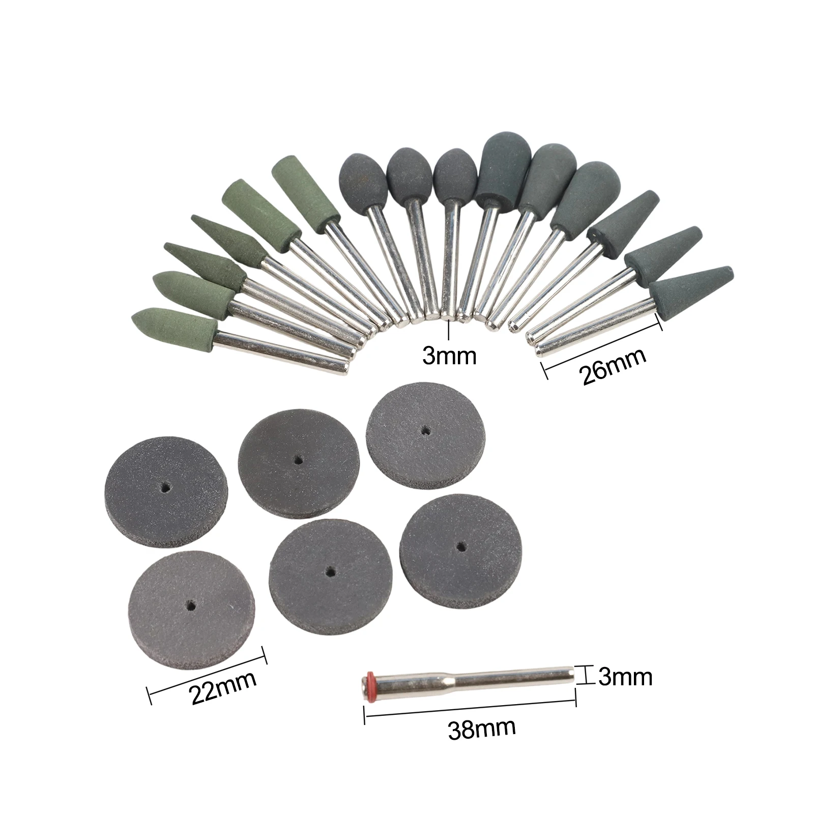 Grinding Applications As Shown In The Picture Grinding Tools 22pcs Rubber Grinding Heads Set Multi Functional Tool Rubber Heads