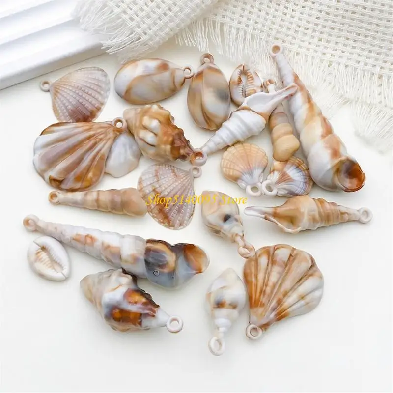 DXAE SET 22 Assorted Acryl Sea Shell Hangers Perfect voor het creëren aangepaste sieraden en decoraties