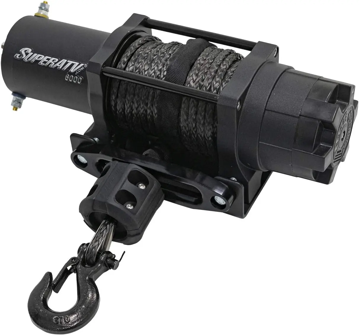 

Black Ops 6000 LB Winch Kit For UTV/ATV | Includes 50' Synthetic Rope | Permanent Magnet DC 12V, 1.9 HP Motor And More