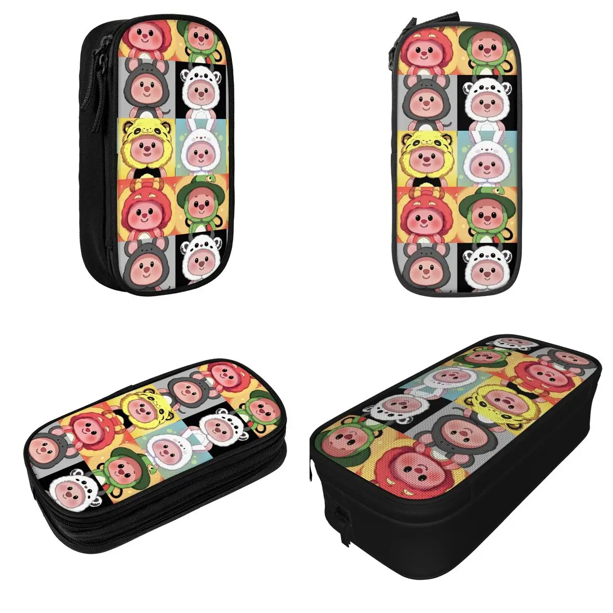 Zanmang Loopy Cosplay Cartoon Pencil Cases Fun Cute Kawaii Pen Bags for Student Big Capacity School Supplies Cosmetic Pencilcase