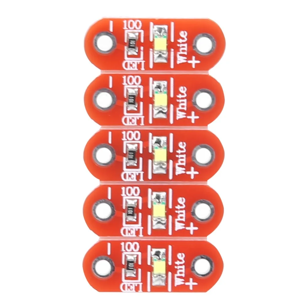 50 Stuks Witte LED voor LilyPad LED Module Klein Formaat Ontwerp Opbouw Wearable LED Module 3 ~ 5V Werkspanning LED Module