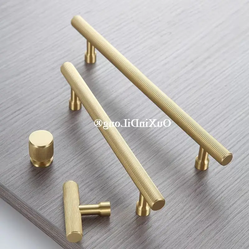 

Brand New 4PCS Solid Brass Furniture Pulls Handles Drawer Knobs Cupboard Wardrobe Closet Dresser TV Wine Cabinet Pulls Knobs