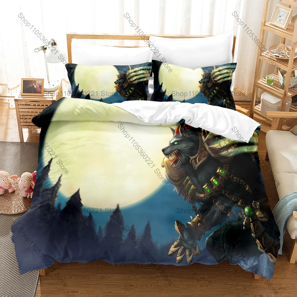 Cartoon Snowball Rolling Nunu Willump Champion Graphic Game Bedding Set Duvet Cover With 2 Pillowcases Youth Gaming Bedroom