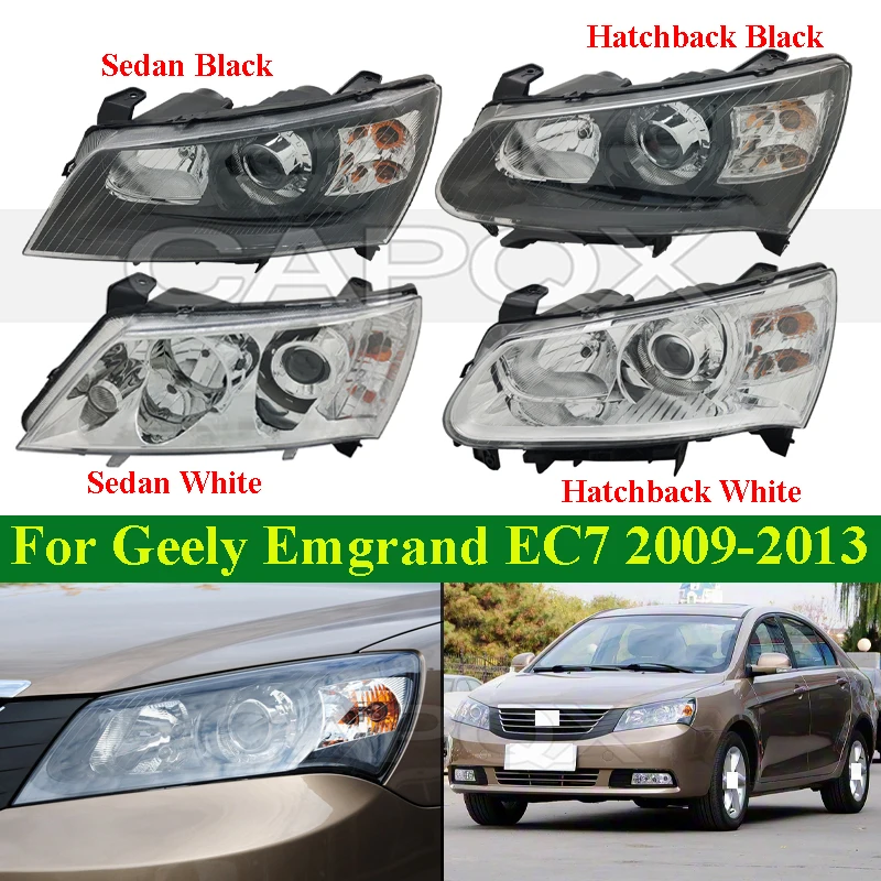 

CAPQX Front Bumper Head Light Head Lamp For Geely Emgrand EC7 2009-2013 Headlight Headlamp Front Turn Signal Light Cover Lid