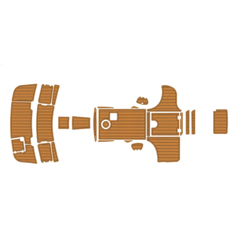 

EVA Foam Faux Teak Deck Floor Mat for 2001-2006 Chaparral 265 SSI Swim Platform Cockpit Pad Boat SeaDek Self Adhesive