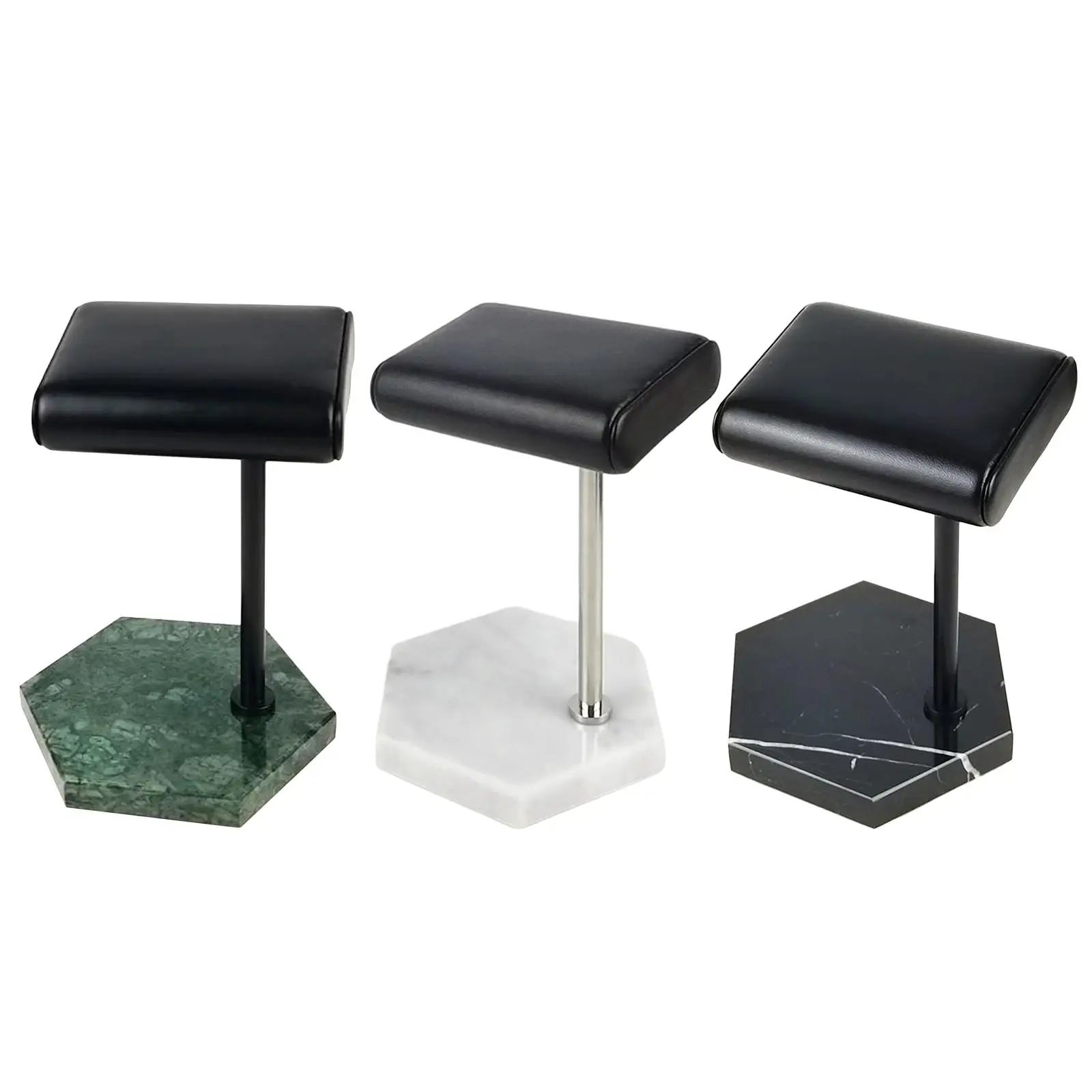 Marble PU Leather Watch Display Stand Jewelry Bangles Storage Organizer