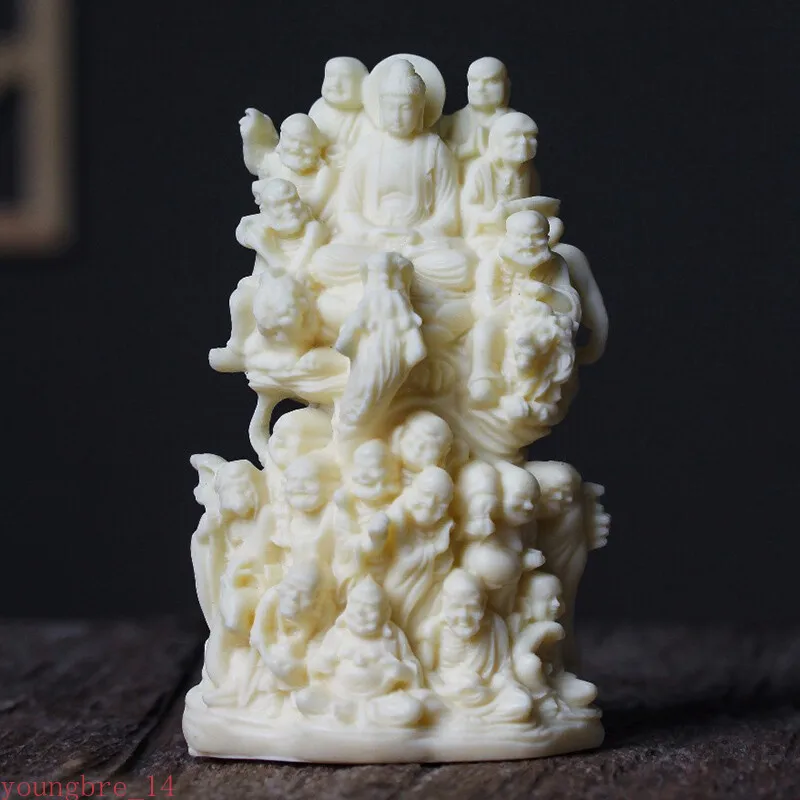 New Eighteen Arhats Figure Statue Resin Sculpture Buddhist Figure Collectible