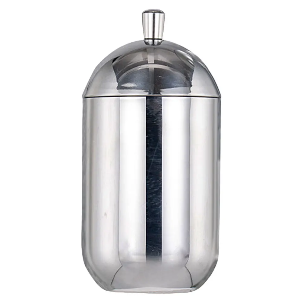 

Dustproof Cotton Swab Storage Box Stainless Steel Makeup Pads Organizer Compact Lightweight Sealing Performance Bathroom Desktop