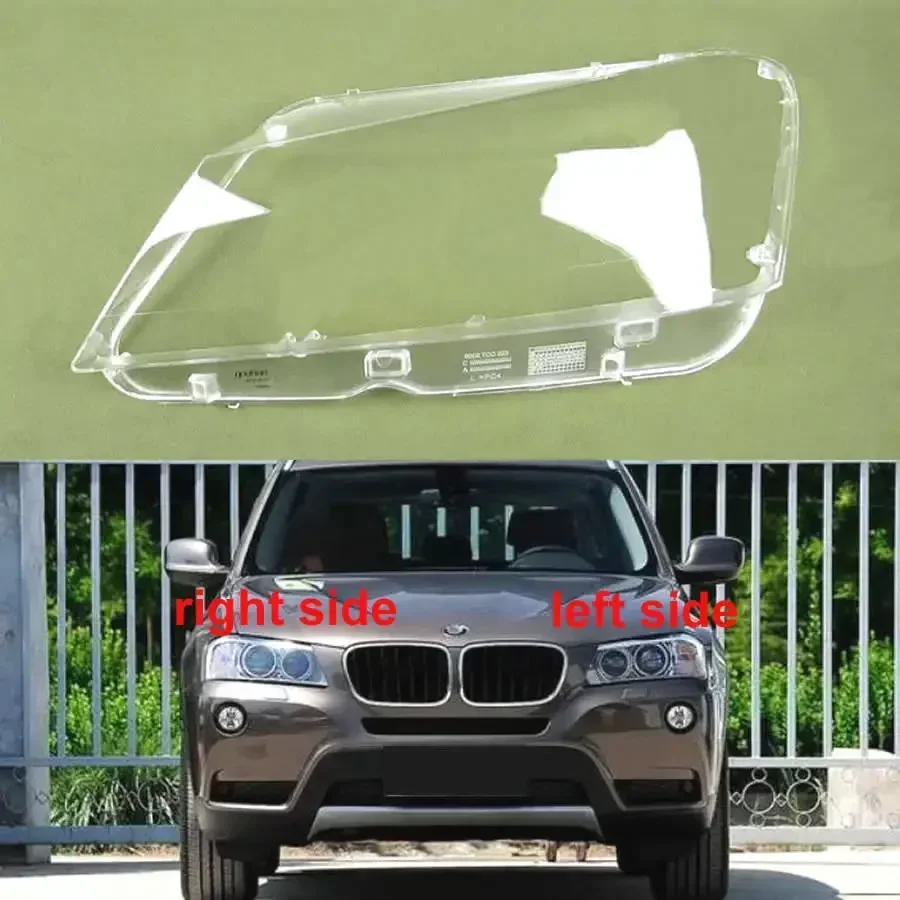 

For BMW X3 F25 2010 2011 2012 2013 Car Accessories Headlight Housing Shell Lamp Shade Lens Transparent Headlamp Cover Plexiglass