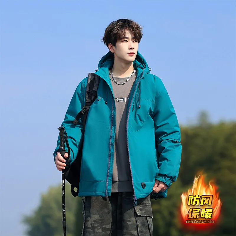 

Soft Shell Jacket Men's and Women's Autumn Windproof and Waterproof Hiking Suit Sports Outdoor Hooded Jacket