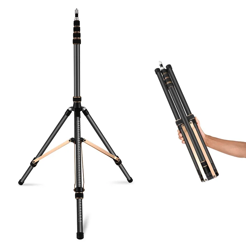 Soontripod Tripod LS255C LS285C 200cm 270cm karbon Fiber/alüminyum ışık fotoğraf stüdyosu Softbox için standı Godox işık flaş