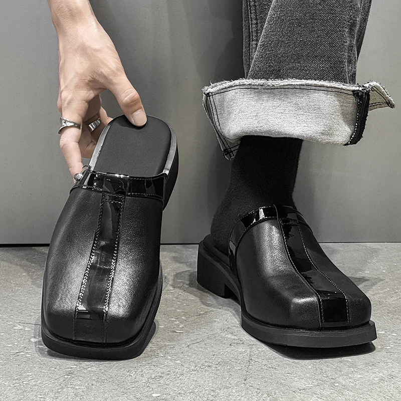 Zapatos de media plataforma pa - Flip Flop Leather Men reseña y precio