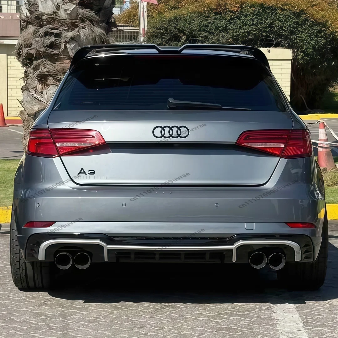 

For Audi A3 S3 8V Sportback TFSI TDI S-Line 2013-2020 Rear Roof Spoiler Tail Wing Splitter Diffuser Oettinger Style Tuning Parts
