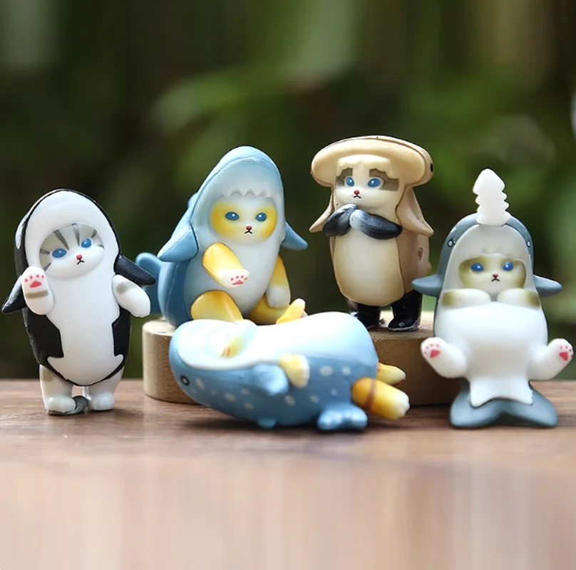 

Полная серия Mofusand Shark Cat слепая коробка Cos Cinnamoroll Kuromi персонажи экшн-фигурки игрушки украшение для рабочего стола подарки-сюрпризы