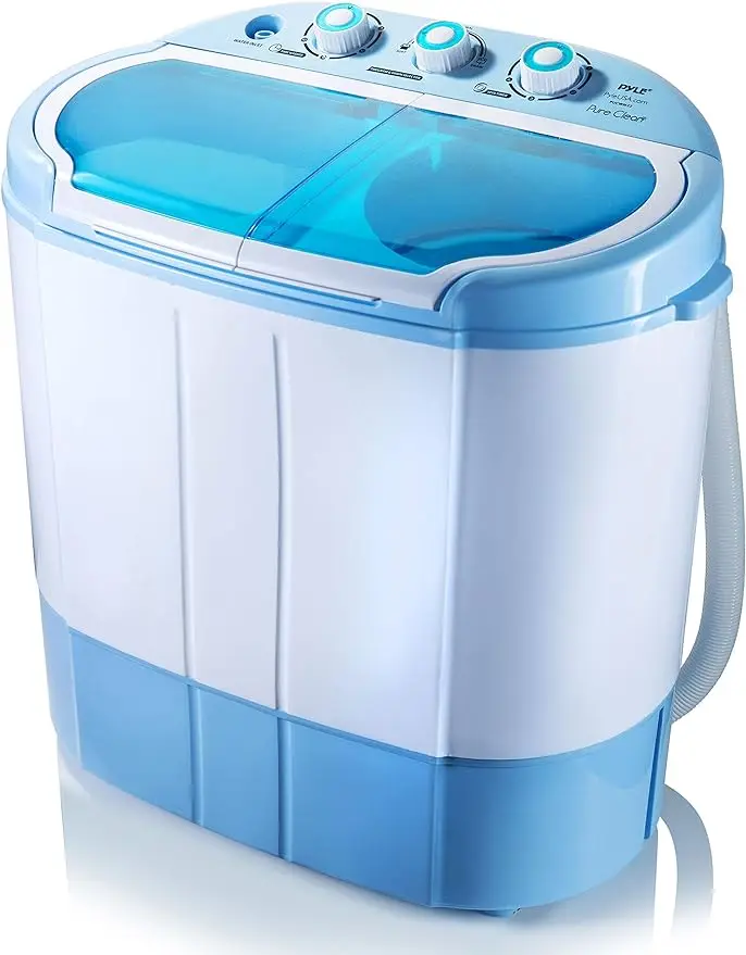 

Portable 2-in-1 washing machine and rotary dryer - convenient top-loading for easy access, energy and water efficient design