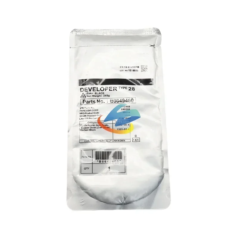 

1PCS Type28 BK/345g Developer Powder Compatible for Ricoh AFicio 2015 2018 2018D MP1800 2000SP MP2500 3025 3030 Type-28 Toner