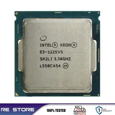 Processore CPU Intel xeon E3 1225 V5 3,3 GHz 4 Core LGA 1151