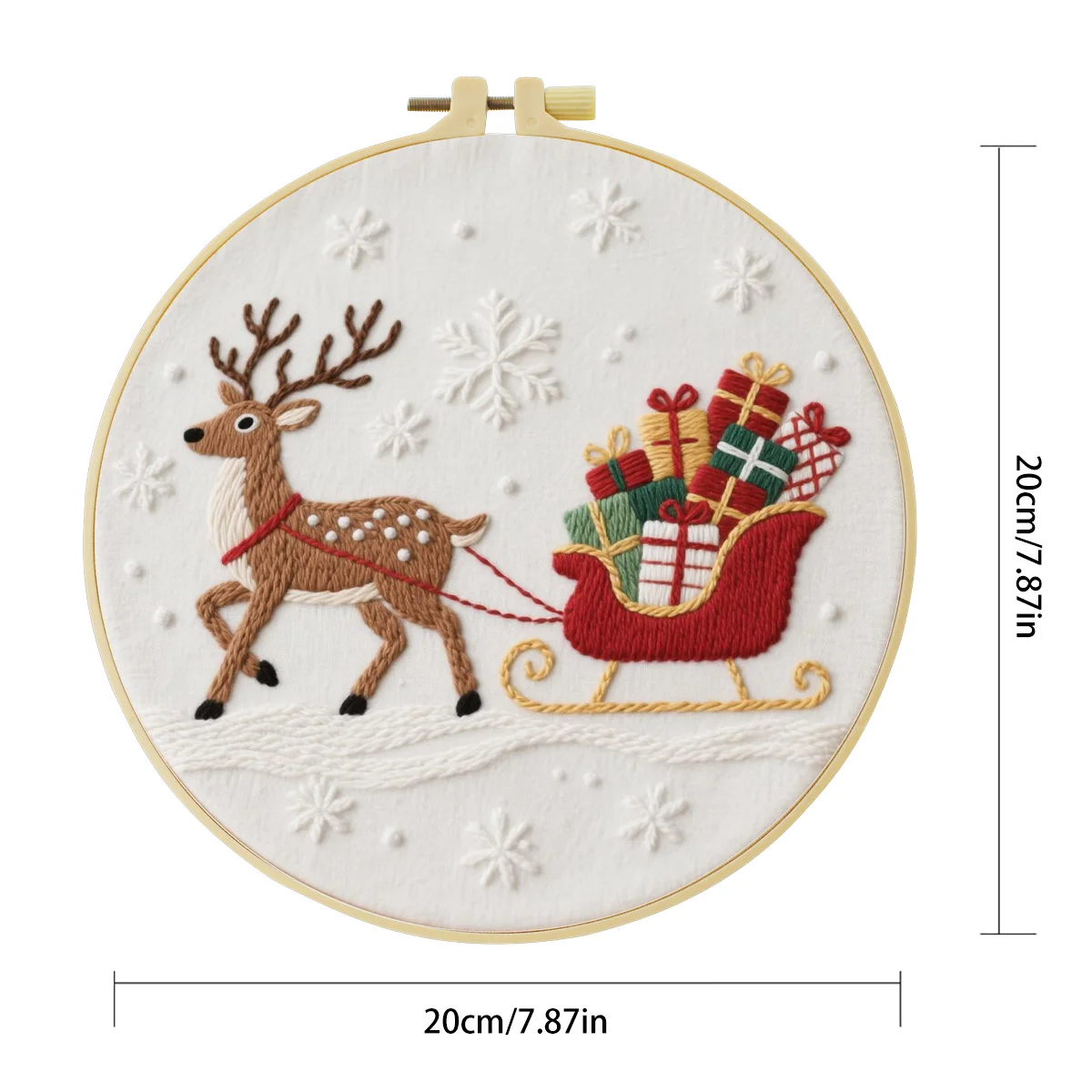 1 قطعة 20X20 سنتيمتر/15X15 سنتيمتر 7.87/6.3 بوصة الأيائل سحب هدية التطريز كاتب عدة لتقوم بها بنفسك عدة لتقوم بها بنفسك طقم تطريز دليل إبرة الفن #5