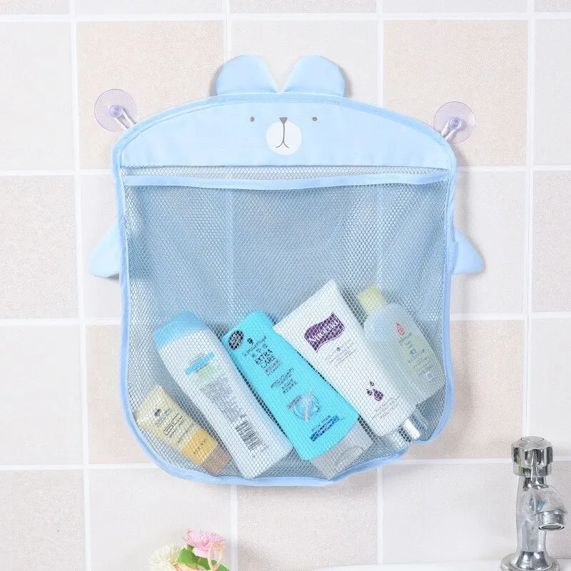 Baby Bath Toys Organizer Quick Dry Toddlers Mesh Net Bag for Bathroom Toy Storage Cartoon Shape Sand Beach Toys Storage Holder