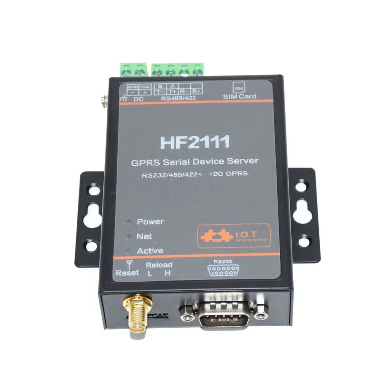 Serial Port RS232 RS485 RS422 To 2G GPRS GSM Converter Server HF2111 Support Modbus