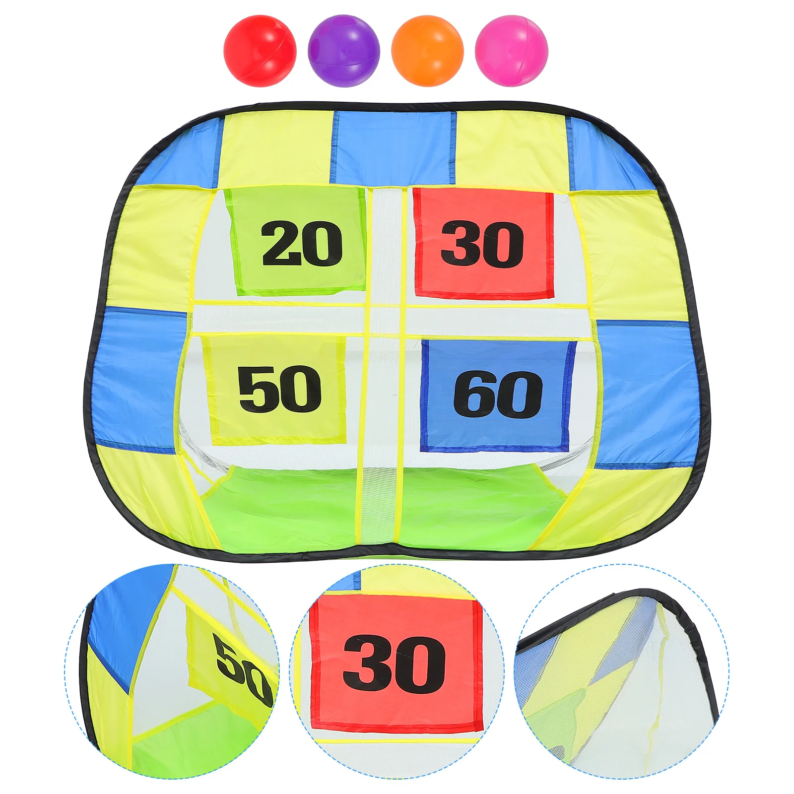 1 set 1 Set Soccer Shooting Tent With 4 Balls Foldable Portable Kids Play Tent For Outdoor Indoor Camping Beach Party Yard Game
