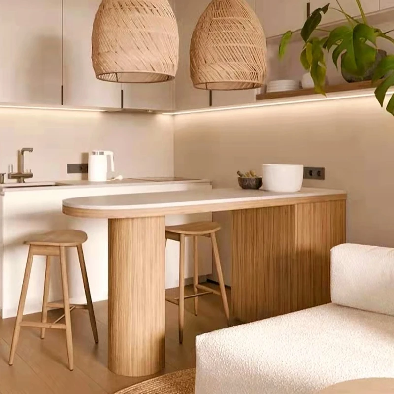 

Wabi Sabi Aesthetic Kitchen Island Beauty Classic Vintage Premium Kitchen Island Design Elegant Cuisine Meuble Kitchen Furniture